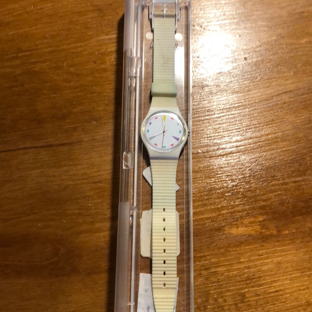 Swatch watch with case